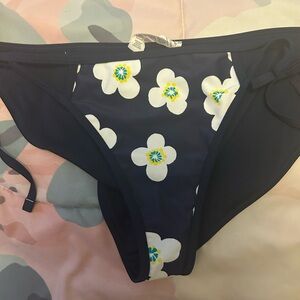 AERIE floral bikini bottoms.